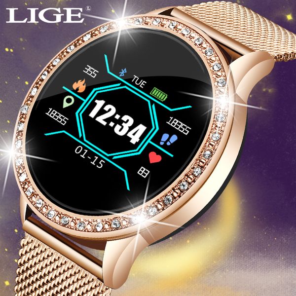 lige 2019 new 1.0 inch women smart watch ip67 waterproof heart rate monitor calories smartwatch women men for android ios phone, Slivery;brown
lige 2019 new 1.0 inch women smart watch ip67 waterproof heart rate monitor calories smartwatch women men for android ios phone, Slivery;brown