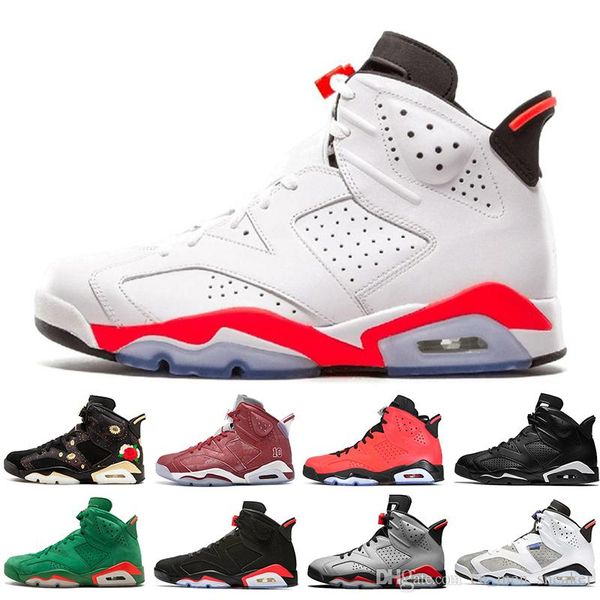 2019 bred vi 6 6s mens basketball shoes infrared 23 3m reflective tinker slam dunk cny wheat men sports sneakers designer trainers size 7-13, White;red
2019 bred vi 6 6s mens basketball shoes infrared 23 3m reflective tinker slam dunk cny wheat men sports sneakers designer trainers size 7-13, White;red