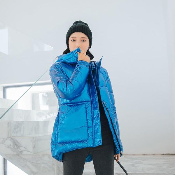 women wear winter bright down cotton jacket hooded thick cotton jackets waistband coat fashionable loose casual coats, Black
women wear winter bright down cotton jacket hooded thick cotton jackets waistband coat fashionable loose casual coats, Black