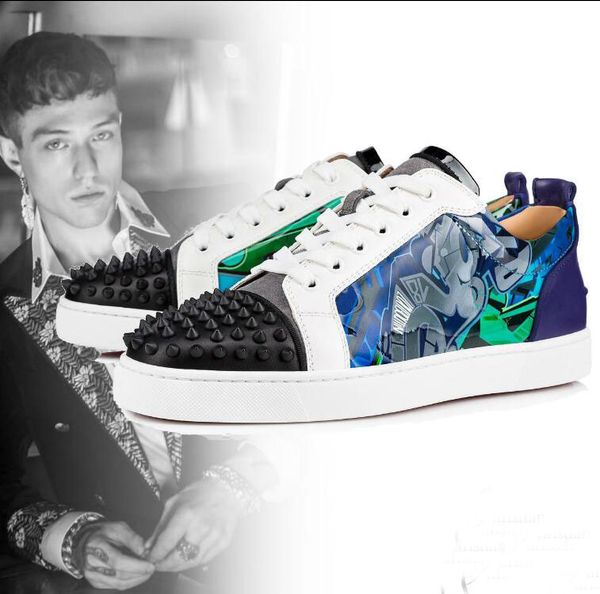 fashion designer seavaste spikes sneakers shoes patent leather junior red bottom shoes mens casual shoess luxury walking ing, Black
fashion designer seavaste spikes sneakers shoes patent leather junior red bottom shoes mens casual shoess luxury walking ing, Black