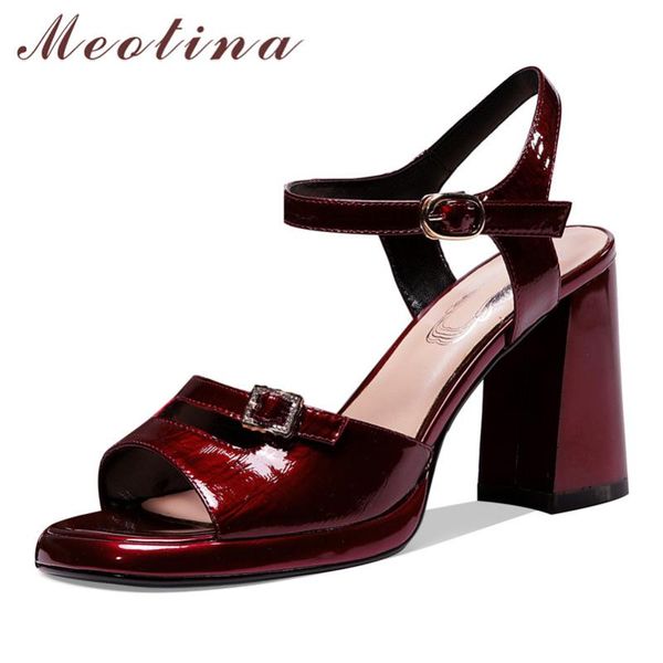 sandals meotina real leather platform super high heel buckle women shoes open toe block heels lady summer wine red 40, Black
sandals meotina real leather platform super high heel buckle women shoes open toe block heels lady summer wine red 40, Black