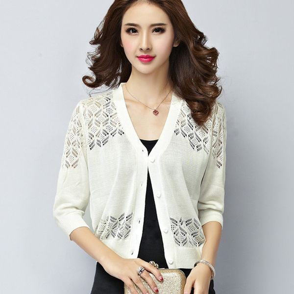 white thin solid women knitting woman sweater basic coats spring autumn hollow out black shorts cardigans slim outwear shrug, White;black
white thin solid women knitting woman sweater basic coats spring autumn hollow out black shorts cardigans slim outwear shrug, White;black