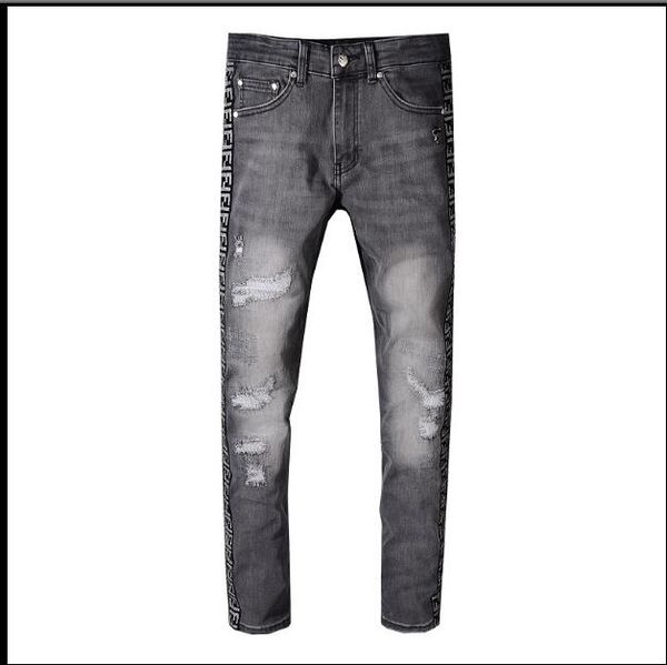 29-40 2019 new thin men's fashion jeans men's gray slim trousers high streetspersonality fashion simple casual jeans, Blue
29-40 2019 new thin men's fashion jeans men's gray slim trousers high streetspersonality fashion simple casual jeans, Blue