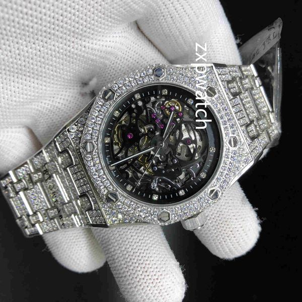 full diamond hip hop wristwatch ice diamond watches hollow fashion watch silver stainless steel case 39mm automatic watches, Slivery;brown
full diamond hip hop wristwatch ice diamond watches hollow fashion watch silver stainless steel case 39mm automatic watches, Slivery;brown