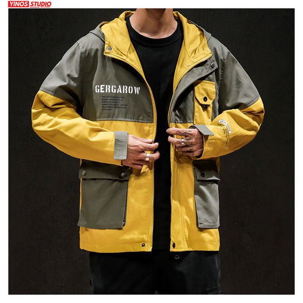 dropshipping male streetwear patchwork hoodies cargo japanese overalls pocket jacket 2019 autumn fashion baggy coats, Black;brown
dropshipping male streetwear patchwork hoodies cargo japanese overalls pocket jacket 2019 autumn fashion baggy coats, Black;brown