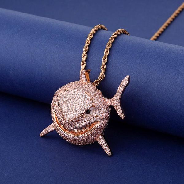 fashion design 18k gold plated bling bling pave zircon shark pendant necklace animal necklace, Silver
fashion design 18k gold plated bling bling pave zircon shark pendant necklace animal necklace, Silver