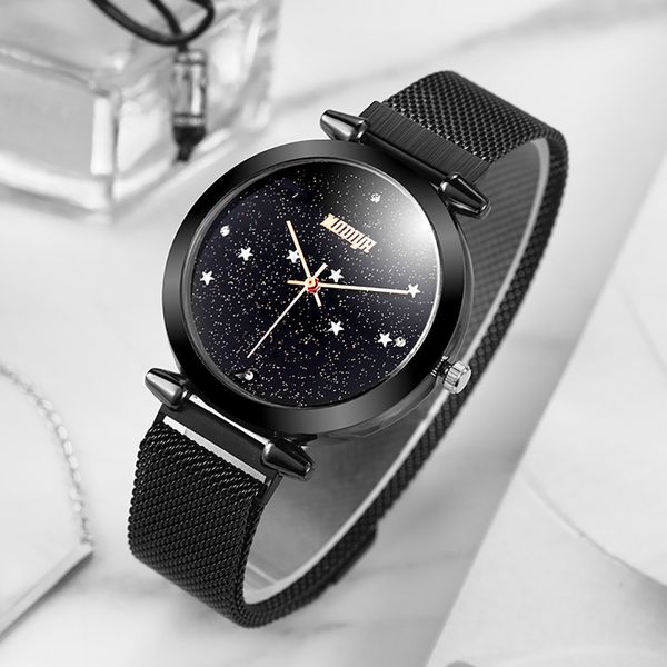 fashion starry sky mosaic diamond watch women quartz wristwatch mesh belt magnetic buckle zegarek damski watches, Slivery;brown
fashion starry sky mosaic diamond watch women quartz wristwatch mesh belt magnetic buckle zegarek damski watches, Slivery;brown