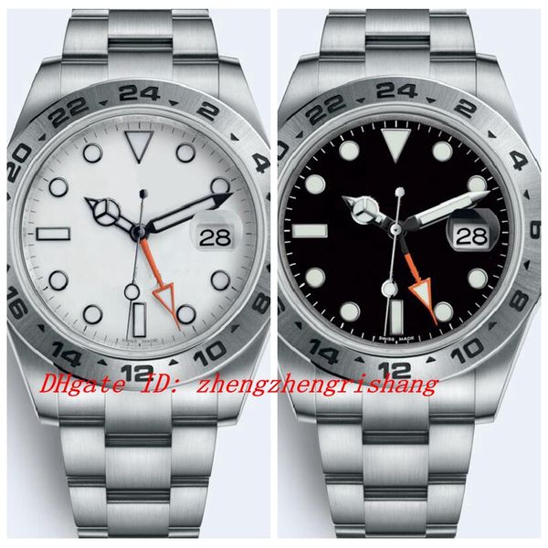 3 color mens 42mm explorer ii 216570 gmt steel white dial orange hand automatic men watch asia 2813 movement automatic men's watch watc, Slivery;brown
3 color mens 42mm explorer ii 216570 gmt steel white dial orange hand automatic men watch asia 2813 movement automatic men's watch watc, Slivery;brown