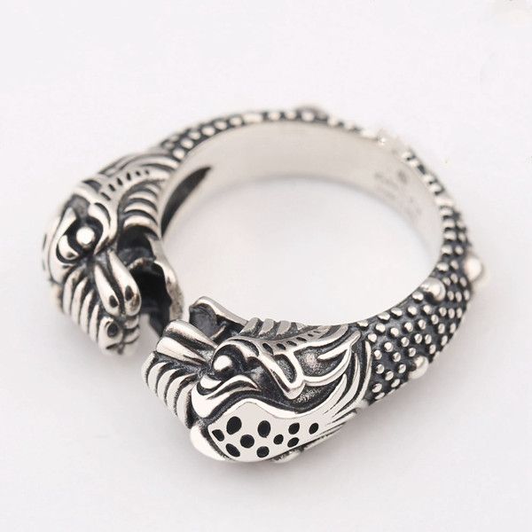 s925 sterling silver double-headed snake ring men and women retro sterling silver double-headed snake open ring adjustable opening
s925 sterling silver double-headed snake ring men and women retro sterling silver double-headed snake open ring adjustable opening