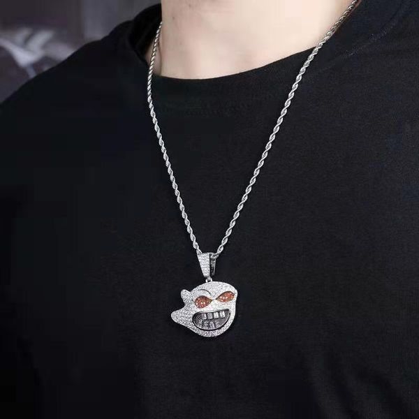 ледяной призрак кулон ожерелья для мужчин женщин роскошный дизайнер bling алмаз мультфильм дьявол подвески серебро зло ожерелье ювелирные из, Silver
ледяной призрак кулон ожерелья для мужчин женщин роскошный дизайнер bling алмаз мультфильм дьявол подвески серебро зло ожерелье ювелирные из, Silver