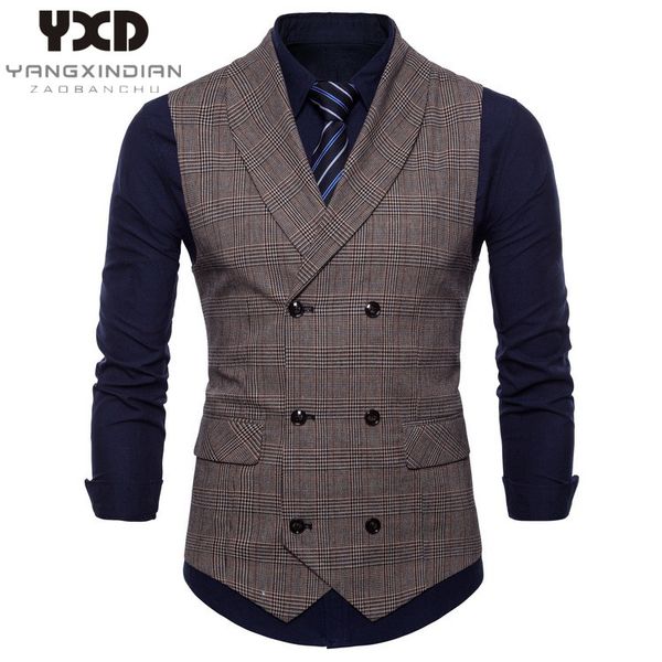 autumn suit vest men jacket sleeveless gray vintage tweed man vests fashion plus size double-breasted new brand waistcoat, Black;white
autumn suit vest men jacket sleeveless gray vintage tweed man vests fashion plus size double-breasted new brand waistcoat, Black;white