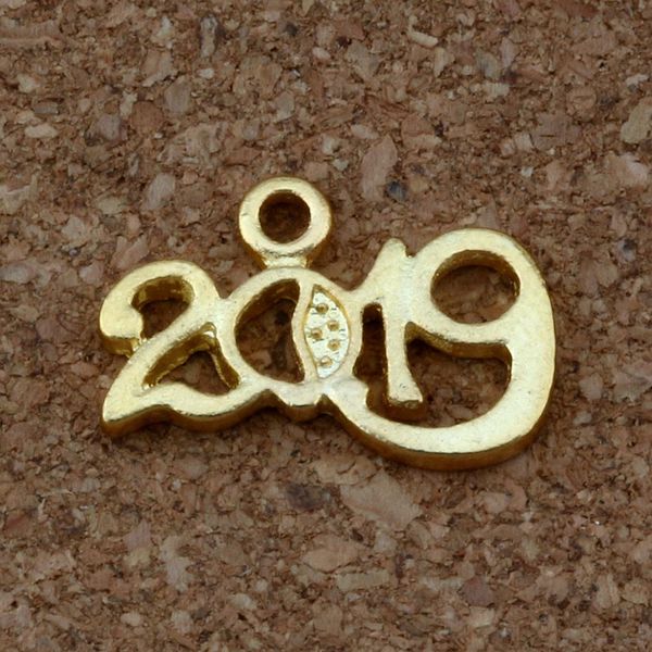" 2019 " Charm Pendants 100Pcs/lot gold plated Alloy Fashion Jewelry DIY Fit Bracelets Necklace 18.5x11.8mm A-376
" 2019 " Charm Pendants 100Pcs/lot gold plated Alloy Fashion Jewelry DIY Fit Bracelets Necklace 18.5x11.8mm A-376