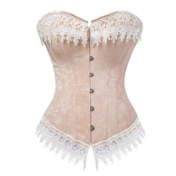lace up corsets bustiers overbust waist trainer embroidery beige steel boned corset burlesque costumes corselet espartilho, Black;white
lace up corsets bustiers overbust waist trainer embroidery beige steel boned corset burlesque costumes corselet espartilho, Black;white