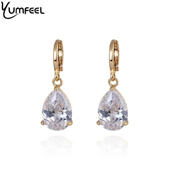 yumfeel 6 colors choice classic brand teardrop cubic zircon cz crystal drop earrings for women jewelry wholesale, Golden
yumfeel 6 colors choice classic brand teardrop cubic zircon cz crystal drop earrings for women jewelry wholesale, Golden