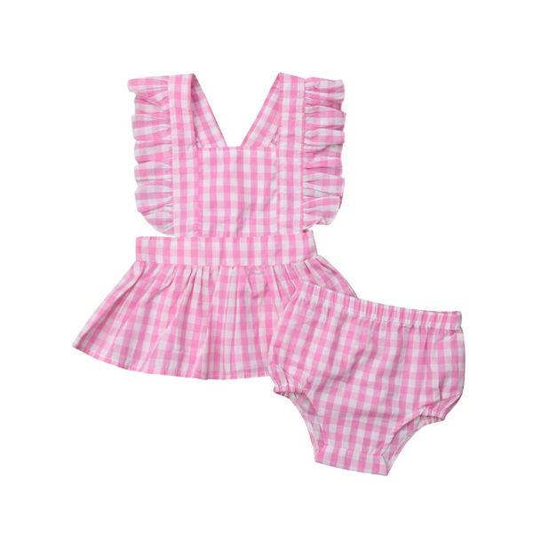 1-6y summer lovely holiday casual baby girls 2pcs sets ruffles plaid pink t-shirts +cotton shorts, White
1-6y summer lovely holiday casual baby girls 2pcs sets ruffles plaid pink t-shirts +cotton shorts, White