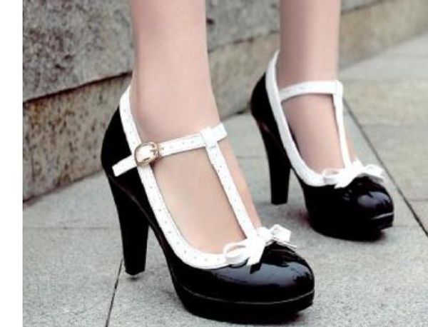 2019 women's shoes in spring and autumn with new style high heel coarse heel round head bowknot waterproof table @250, Black
2019 women's shoes in spring and autumn with new style high heel coarse heel round head bowknot waterproof table @250, Black