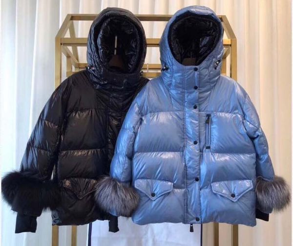 women's hooded down jacket loose short down jacket double hat ski suit ladies winter wear thick warm winter outdoor clothing 2019 new q, Black
women's hooded down jacket loose short down jacket double hat ski suit ladies winter wear thick warm winter outdoor clothing 2019 new q, Black