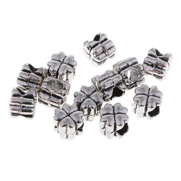 12 pieces alloy - large hole beads - 7 shaped can be choose - clothing bags shoes decoration, Black
12 pieces alloy - large hole beads - 7 shaped can be choose - clothing bags shoes decoration, Black