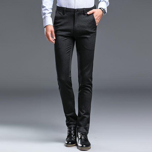 men's suits & blazers trousers suit pants spring and autumn business casual fashion slim striped, White;black
men's suits & blazers trousers suit pants spring and autumn business casual fashion slim striped, White;black