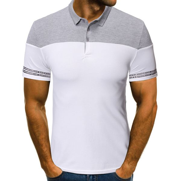 2019 summer new men's european and american style short-sleeved polo shirt men's color collar lapel short-sleeved t-shirt x028, White;black
2019 summer new men's european and american style short-sleeved polo shirt men's color collar lapel short-sleeved t-shirt x028, White;black
