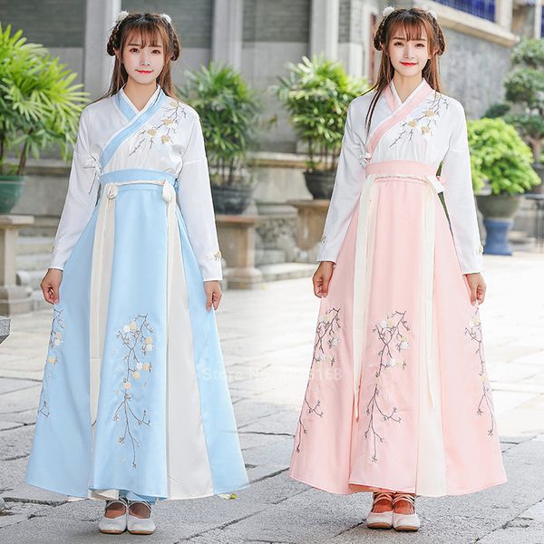 tang dynasty ancient hanfu women traditional chinese style costume plum blossom embroidery elegant dress performance clothing, Black;red
tang dynasty ancient hanfu women traditional chinese style costume plum blossom embroidery elegant dress performance clothing, Black;red