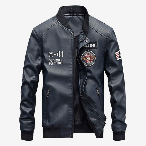 leather men autumn casual pu motorcycle jacket warm fleece winter coat comfort bomber camp black business
leather men autumn casual pu motorcycle jacket warm fleece winter coat comfort bomber camp black business