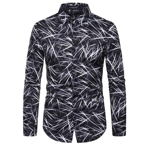 men's brand new creative long-sleeve printed plaid business casual shirt men autumn printing shirt mens dress shirts, White;black
men's brand new creative long-sleeve printed plaid business casual shirt men autumn printing shirt mens dress shirts, White;black