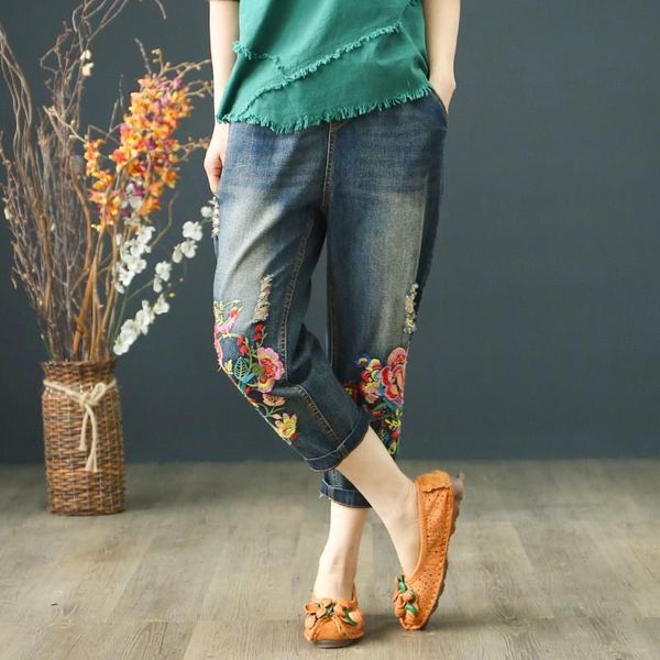 autumn vintage elastic high waist embroidery jeans lace up boyfriend ripped jeans women straight denim trousers, Blue
autumn vintage elastic high waist embroidery jeans lace up boyfriend ripped jeans women straight denim trousers, Blue