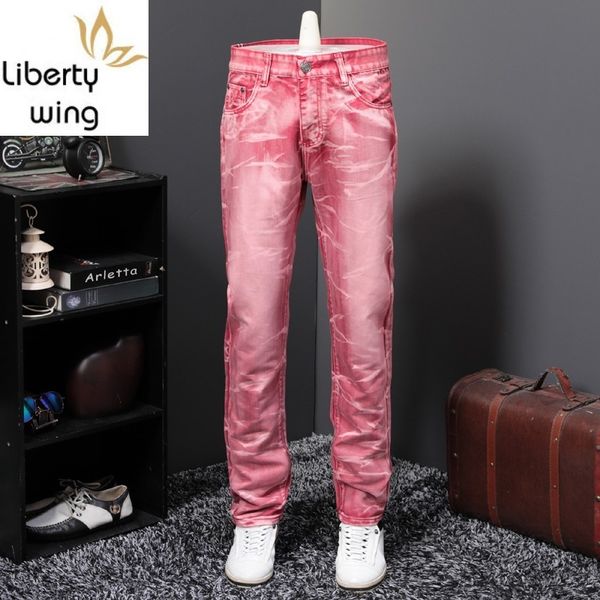 men's jeans personality red punk style mens loose straight wash denim pants full length fashion clubwear casual plus size cowboy trouse, Blue
men's jeans personality red punk style mens loose straight wash denim pants full length fashion clubwear casual plus size cowboy trouse, Blue