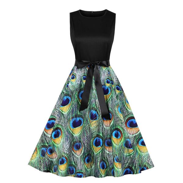 ostrich women dress cotton peacock feather pattern vintage empire o-neck a-line noble trend elegant summer short dress, Black;gray
ostrich women dress cotton peacock feather pattern vintage empire o-neck a-line noble trend elegant summer short dress, Black;gray