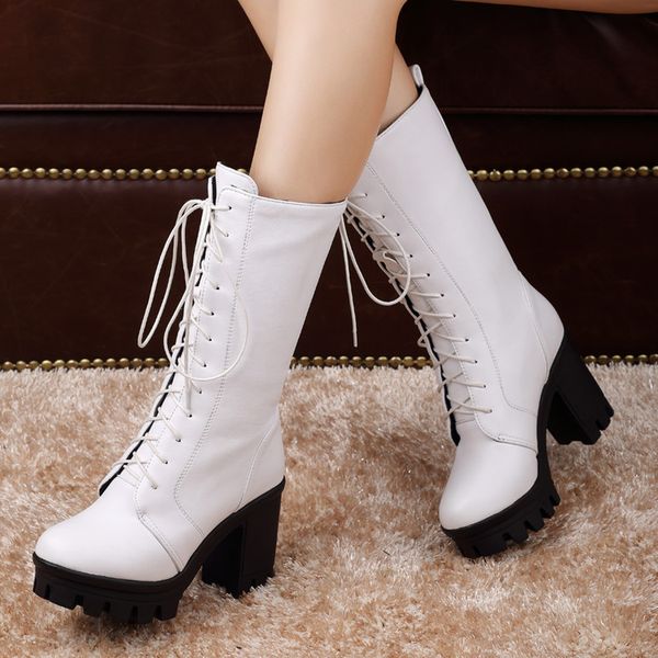 factory cross border source of goods autumn and winter high heel middle tube boots lace up pu womens boots large size 40414243 original fore, Black
factory cross border source of goods autumn and winter high heel middle tube boots lace up pu womens boots large size 40414243 original fore, Black