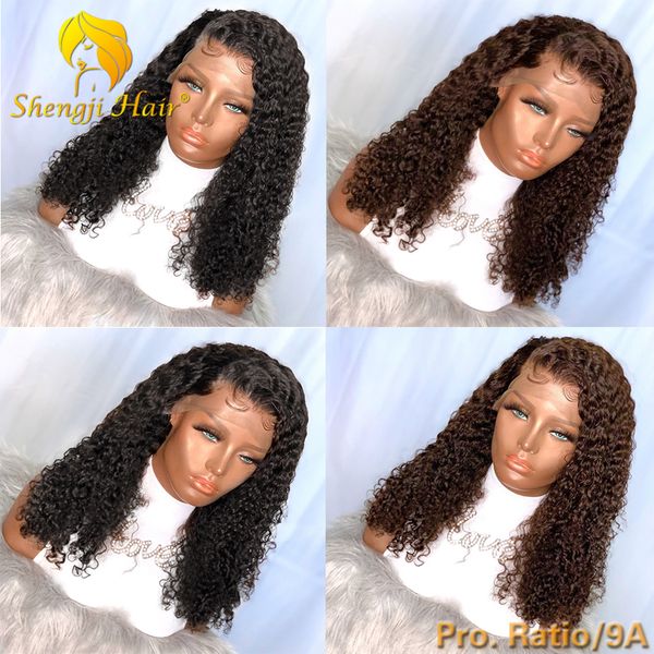 150% 370 lace frontal wig pre plucked brazilian curly lace front human hair wigs for black women #2 remy hair wig shengji, Black;brown
150% 370 lace frontal wig pre plucked brazilian curly lace front human hair wigs for black women #2 remy hair wig shengji, Black;brown