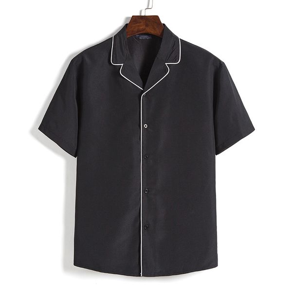 men's casual shirts mens short sleeve shirt 2021 summer slim fit solid color men chemise homme work business male camisas hombre, White;black
men's casual shirts mens short sleeve shirt 2021 summer slim fit solid color men chemise homme work business male camisas hombre, White;black