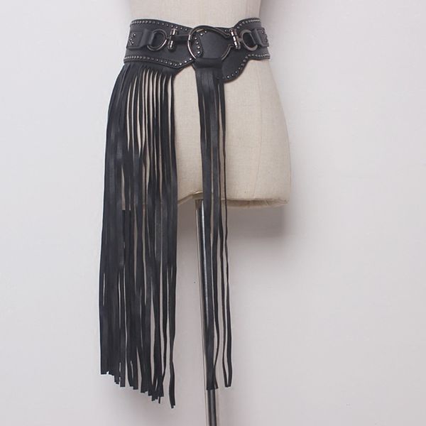 lanmrem 2020 personality long fringed skirt ladies girdle fashion wild wide belt black belt decorative dress pc204, Black;brown
lanmrem 2020 personality long fringed skirt ladies girdle fashion wild wide belt black belt decorative dress pc204, Black;brown
