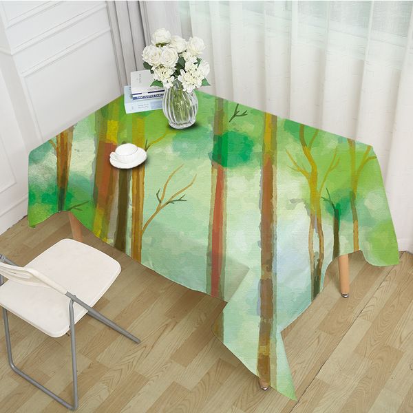 green forest table cloth digital printing rectangle polyester table cloths for dinning table cover
green forest table cloth digital printing rectangle polyester table cloths for dinning table cover