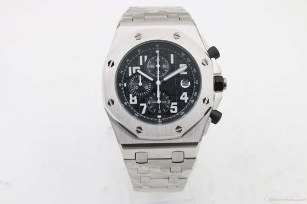 2018 new men black dial sports quartz chronograph limited watch wristwatch populor silver stainless pointer offshore men watch, Slivery;brown
2018 new men black dial sports quartz chronograph limited watch wristwatch populor silver stainless pointer offshore men watch, Slivery;brown