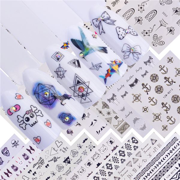 ywk 22 designs available geometric triangle heart firework wave manicure water transfer decal slider manicure wraps tool tips, Black
ywk 22 designs available geometric triangle heart firework wave manicure water transfer decal slider manicure wraps tool tips, Black