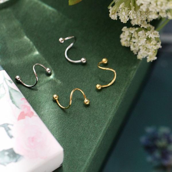 genuine 925 sterling silver simple spiral stud earrings hypoallergenic jewelry for women girls, Golden;silver
genuine 925 sterling silver simple spiral stud earrings hypoallergenic jewelry for women girls, Golden;silver