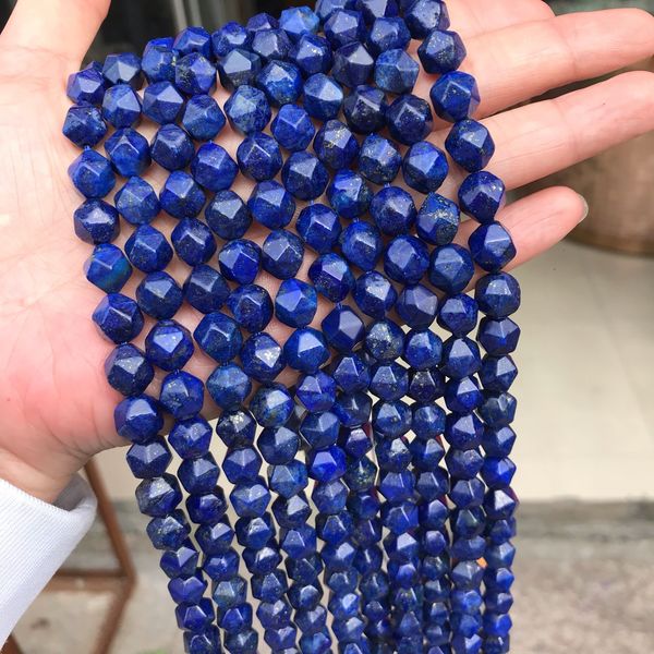 6/8/10mm big faceted natural lapis lazuli stone beads charm jewelry making accessories round loose cutting angle stone beads, Black
6/8/10mm big faceted natural lapis lazuli stone beads charm jewelry making accessories round loose cutting angle stone beads, Black
