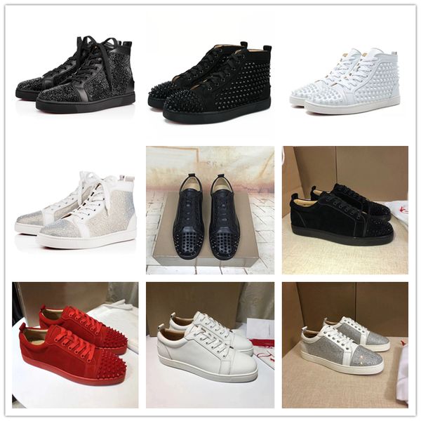 2019 new brand low high cut suede spikes red bottom designer luxury shoes studded flats shoes for men women leather party designer sneakers
2019 new brand low high cut suede spikes red bottom designer luxury shoes studded flats shoes for men women leather party designer sneakers