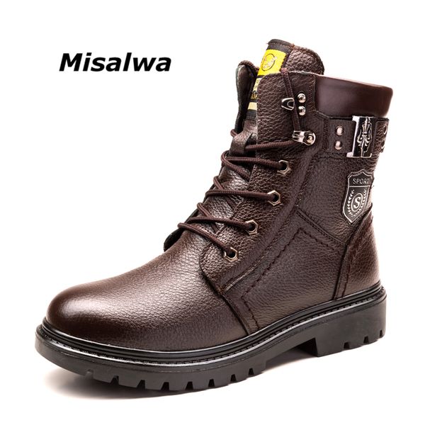 misalwa men's snow boots 2019 british genuine leather wool warm boots handsome stylish lace-up spring motorcycle safety, Black
misalwa men's snow boots 2019 british genuine leather wool warm boots handsome stylish lace-up spring motorcycle safety, Black