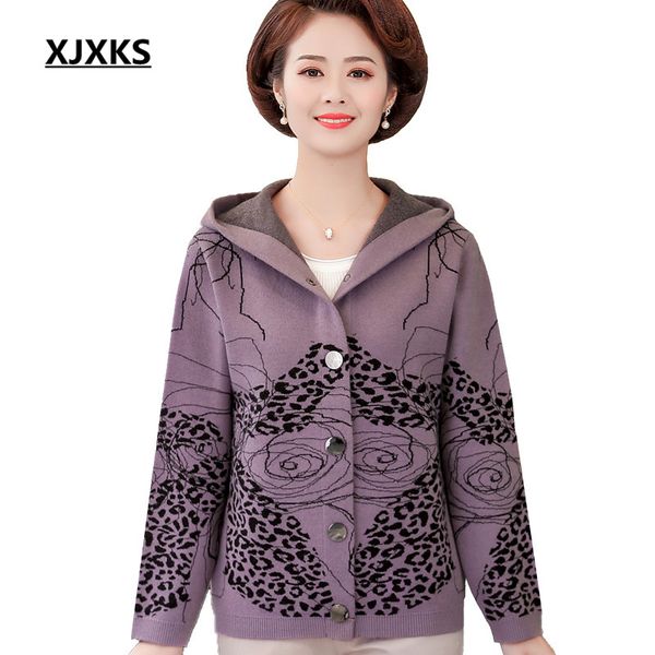 xjxks fashion hooded single-breasted women jacket 2020 spring new loose plus size cashmere knitted cardigan women coat, Black
xjxks fashion hooded single-breasted women jacket 2020 spring new loose plus size cashmere knitted cardigan women coat, Black