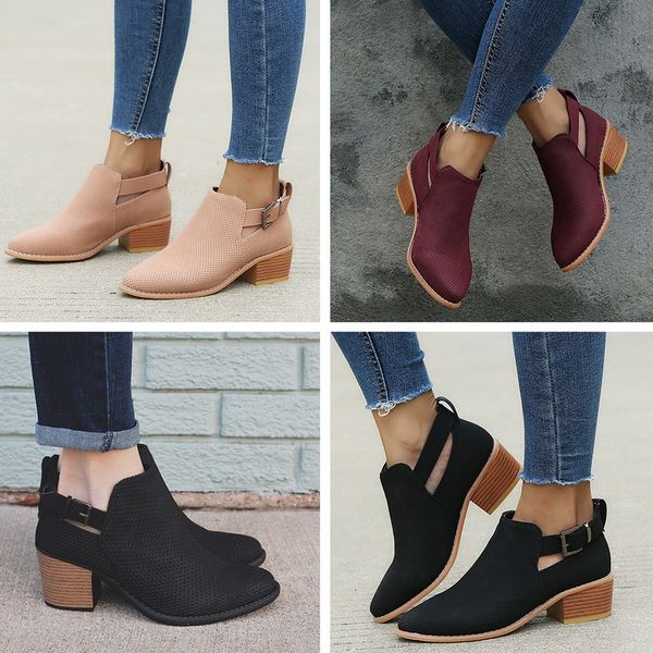 oeak women's pointed toe ankle bootie hollow short boots casual shoes for female buckle shoes ladies short boots, Black
oeak women's pointed toe ankle bootie hollow short boots casual shoes for female buckle shoes ladies short boots, Black