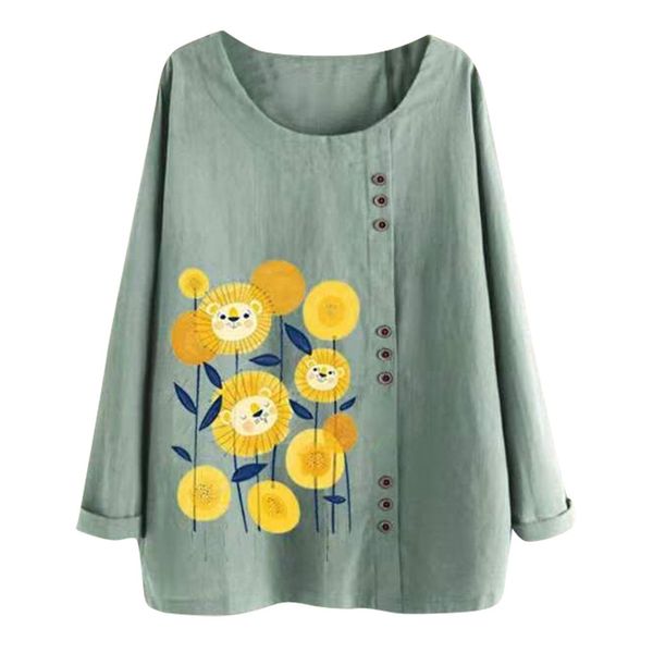 bohemian style ladies sweatshirts womens casual loose button linen plus size sun flower pattern tanic blouse camisola, Black
bohemian style ladies sweatshirts womens casual loose button linen plus size sun flower pattern tanic blouse camisola, Black