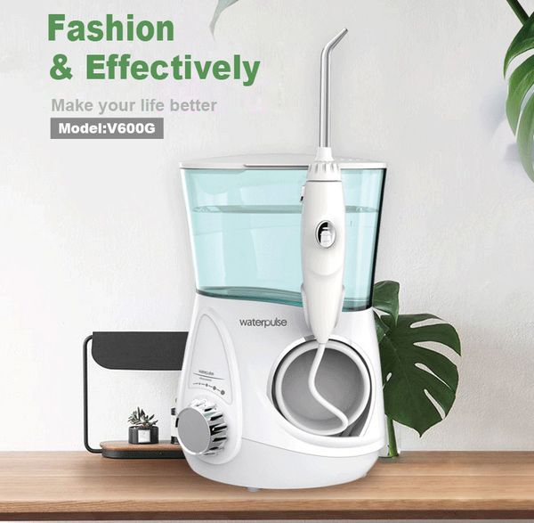 waterpulse v600g/v600 electric oral irrigator 700ml family water floss dental jet irrigator oral hygiene teeth cleaning
waterpulse v600g/v600 electric oral irrigator 700ml family water floss dental jet irrigator oral hygiene teeth cleaning