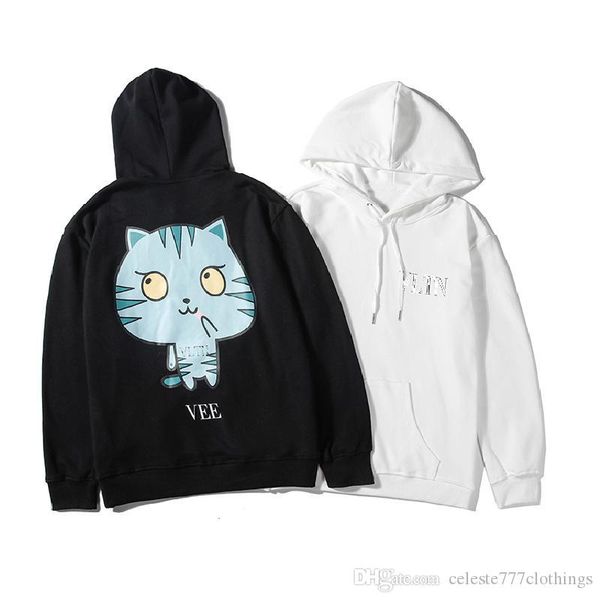 men and womens autumn fashion brand hoodie pullover tky style cartoon cat print pattern hip hop streetwear outwear doublet, Black
men and womens autumn fashion brand hoodie pullover tky style cartoon cat print pattern hip hop streetwear outwear doublet, Black