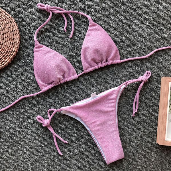 new women summer sequined swimwear halter bikini set push-up padded bra bathing suit swimsuit
new women summer sequined swimwear halter bikini set push-up padded bra bathing suit swimsuit