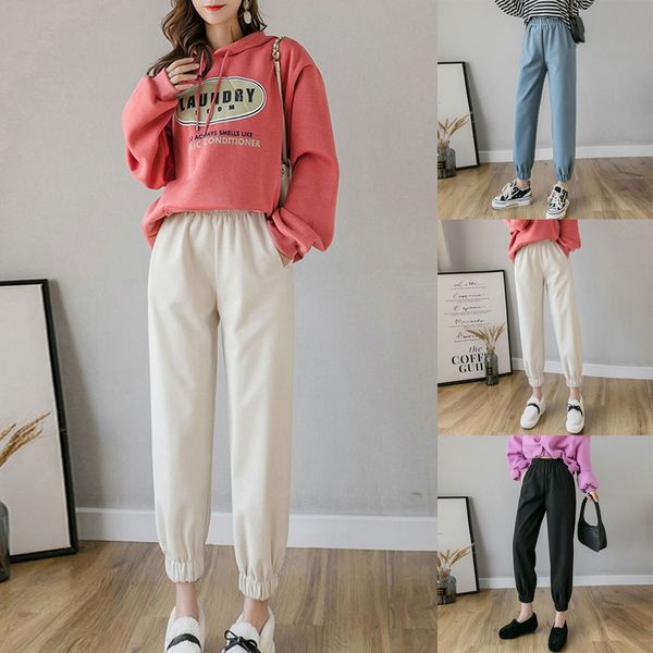 eelastic high waist casual woolen pants women plus size casual trousers wide leg pants winter #35, Black;white
eelastic high waist casual woolen pants women plus size casual trousers wide leg pants winter #35, Black;white