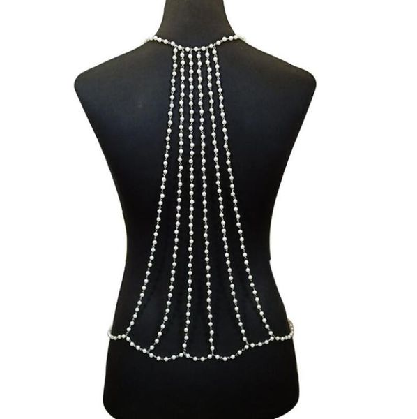 multilayer imitation pearls body chain charming back chain bikini beach body necklace fashion jewelry accessories, Slivery;golden
multilayer imitation pearls body chain charming back chain bikini beach body necklace fashion jewelry accessories, Slivery;golden
