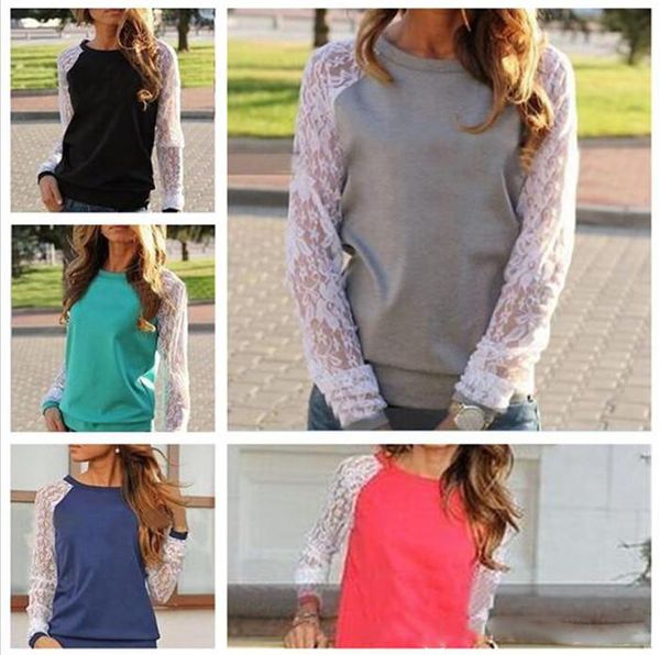 20pcs women long sleeve shirt patchwork lace party shirts womens lady clothing, White
20pcs women long sleeve shirt patchwork lace party shirts womens lady clothing, White